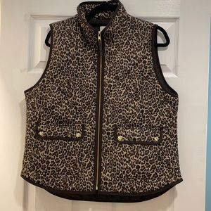 J crew Cheetah Vest